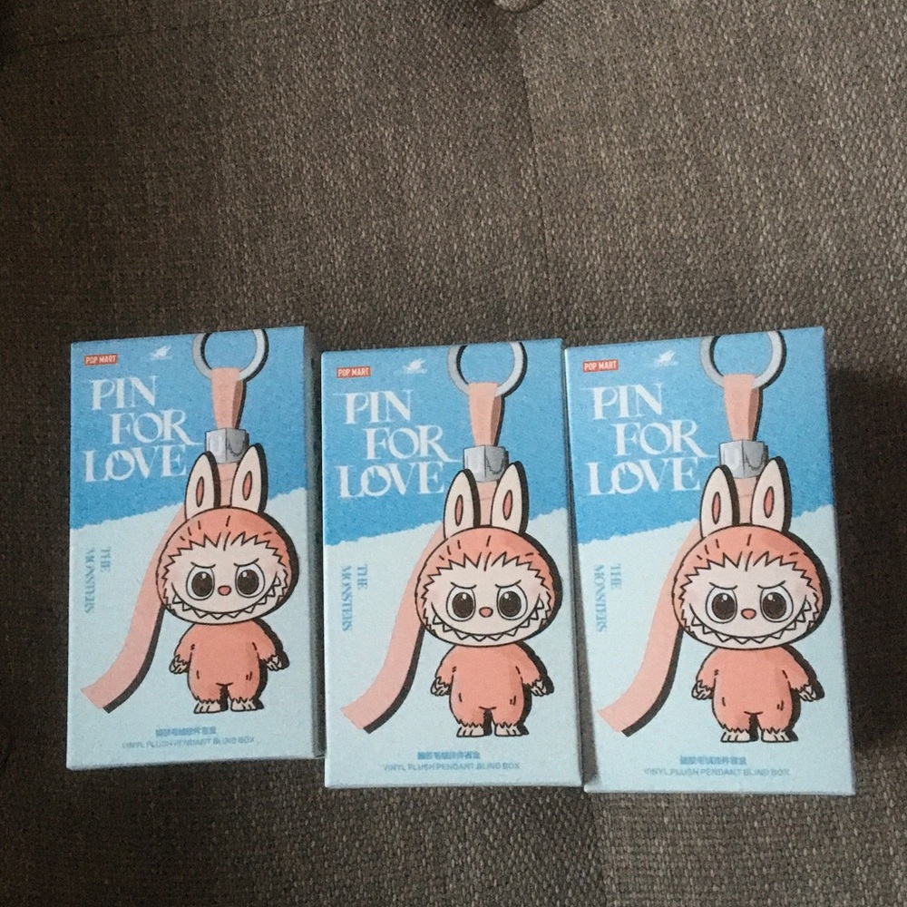 Pin For Love Stuffed Animal Keychain